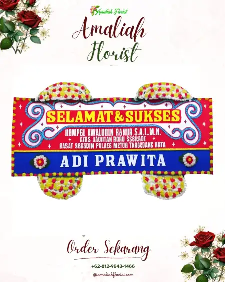 Papan Bunga Ucapan Selamat Linduk